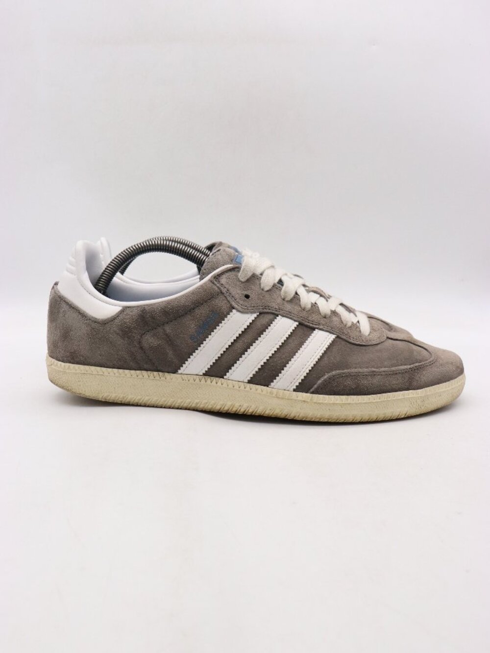 Adidas Samba ADV Men's 10.5 Greay Suede Leather Skateboarding Sneakers